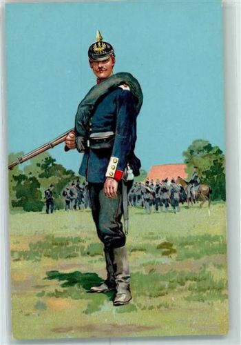 Deutsche Armee Künstler Karte - Uniform AK