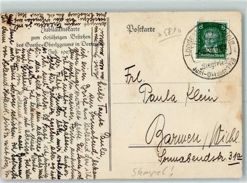 SST Landesheimatspiele Siegfried 5.8.1928 Dortmund