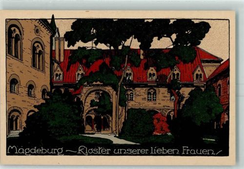 O3000 Magdeburg Kloster unserer lieben Frauen Künstlersteindruck