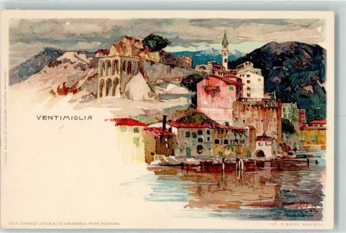 Ventimiglia 1898 Lithographie, Velten Verlag 224 AK