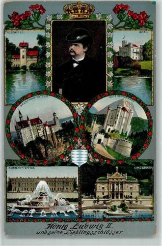 Roseninsel Berg Neuschwanstein Hohenschwangau Herrenchiemsee Linderhof Schlösser Adel Ludwig II