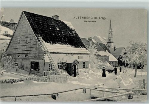 Altenberg Bachstraße Winter