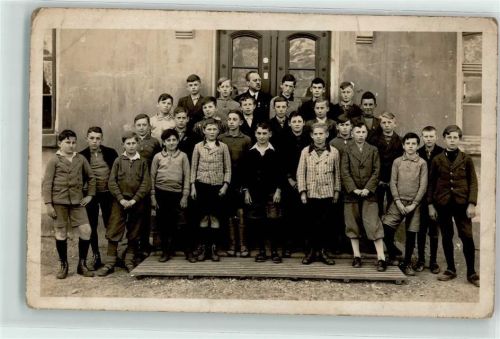 Plattling Klassenphoto Ort handschriftlich