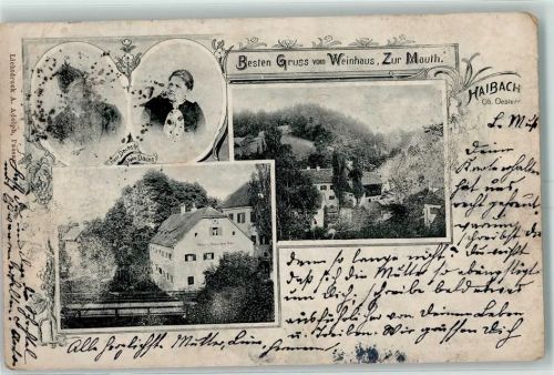 4083 Haibach ob der Donau Gebrauchsspuren Weinhaus Zur Mauth Herr Dachs Frau Dachs