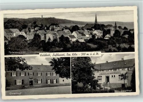 Waldbröl Gesamtansicht Gasthof Wilh. Wirges 3-Bildaufnahme