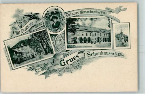 Schönhausen Geburtshaus des Fürsten Bismarck Bismarck-Museum Kriegerdenkmal