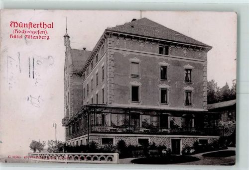 Munster 1909 Hotel Altenberg im Münsterthal AK