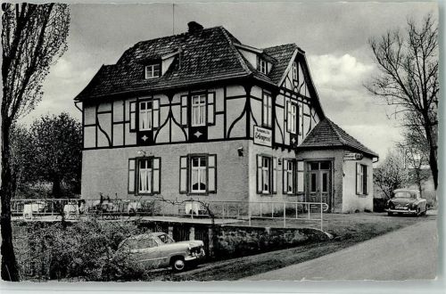 Bad Salzschlirf Gaststätte Zum Erlengrund Autos Fachwerkhaus