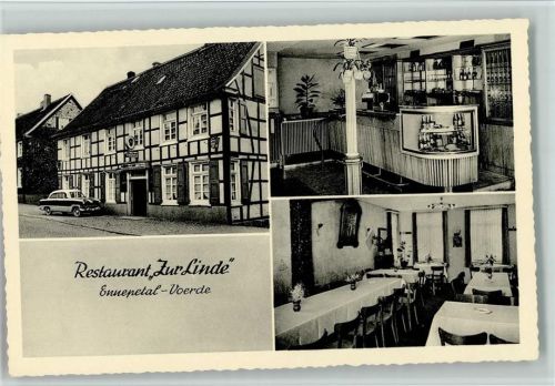 Ennepetal Voerde Restaurant "zur Linde" mit Innenansicht, Tresen,