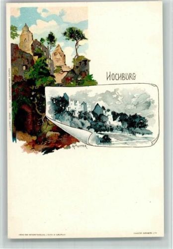 Hochburg Velten Künstlerkarte AK Top Erhaltung Mutter, K. Lithographie