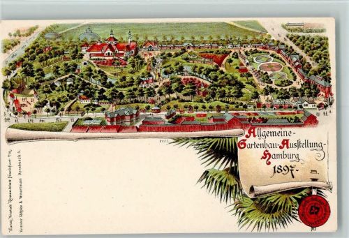 Hamburg 1897 Gruss aus - sehr gute Erhaltung AK