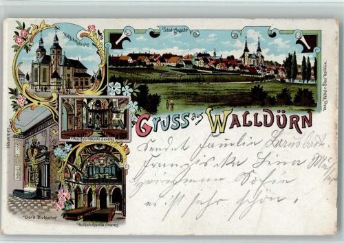 Walldürn 1902 Gruss aus - Wallfahrtskirche AK