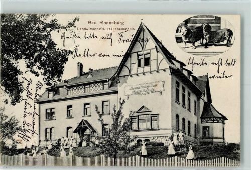 Ronneburg 1910 Landwirtschaftl. Haushaltschule
