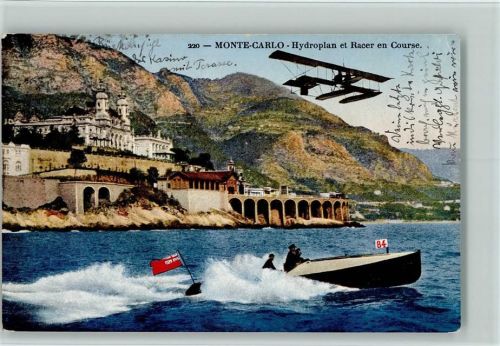 Monte Carlo 1914 - Hydroplan et Racer en Course