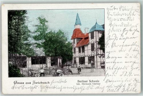 Zwiebusch 1903 - Berliner Schweiz Inh. Hermann Gärtner