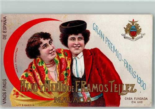 Malaga Gran Premio 1900 Paris Hijo Nieto de F. Ramos Tellez Malaga sign E. Garcia