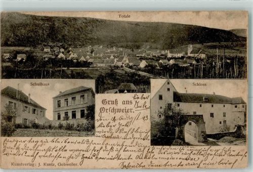 Orschwihr 1903 Schulhaus Schloss
