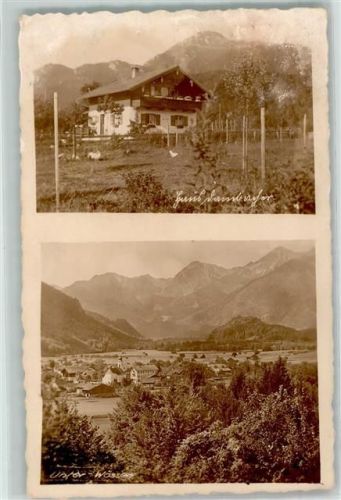 83246 W8218 Unterwössen Gebrauchsspuren Foto-AK