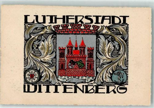 Lutherstadt Wittenberg Wappen Blume Kreuz Schlange Türme