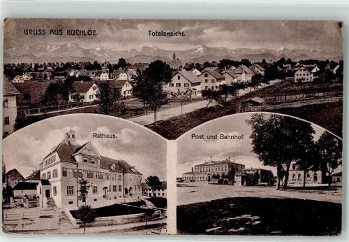 Buchloe Rathaus Post Bahnhof