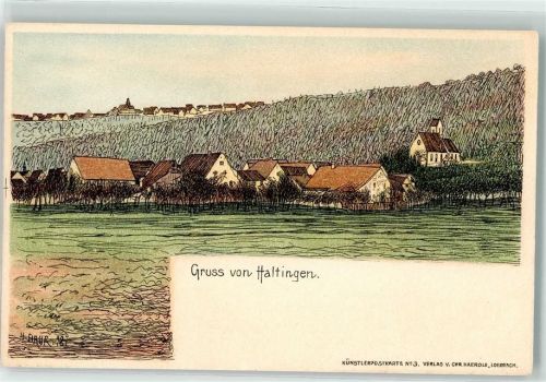 Haltingen sign H. Daur Künstlerpostkarte Nr 3