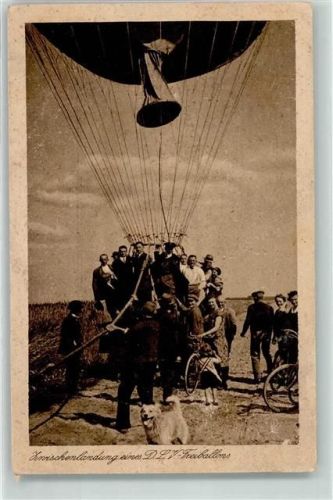 Zwischenlandung eines D.L.V. Freiballons
