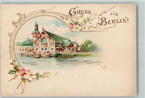 Berlin Mitte 1898 Gruss aus - Lithographie - Nahrungsmittel Gebäude 1896 AK