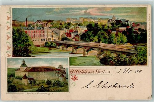 Zeitz Schloss Moritzburg sign Dutzauer