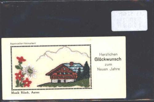 Appenzeller Heimarbeit Neujahr keine AK