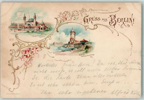 Treptow 1896 Verlag Hagelberg Restaurant Ausichtsturm AK