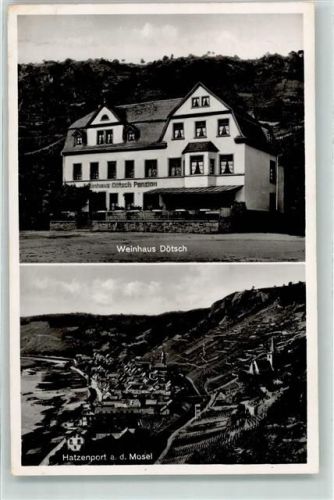 Hatzenport Pension-Weinhaus Dötsch Bahnpost Trier- Zug 422