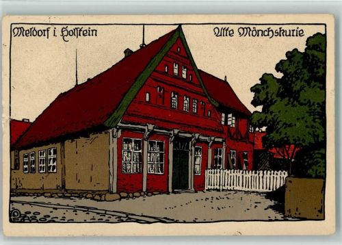 Meldorf Künstlersteindruck Alte Mönchskurie