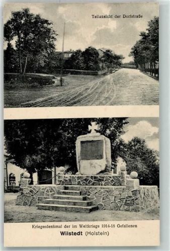 Wilstedt 1914 - 1918 Dorfstraße Kriegerdenkmal der im Weltkriege Gefallene