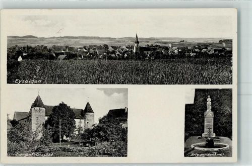 Eysölden Schloss Teilansicht Kriegerdenkmal