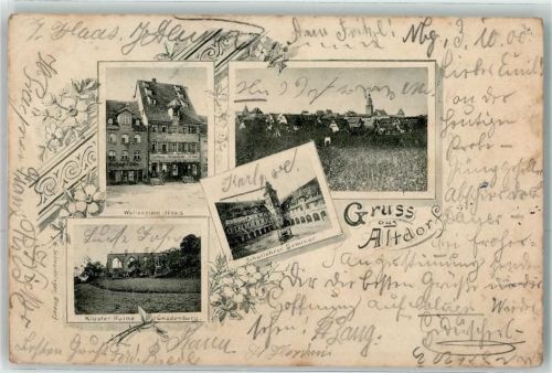 Altdorf 1900 Wallenstein Haus Kloster Ruine Gnadenberg Schulleiter Seminar