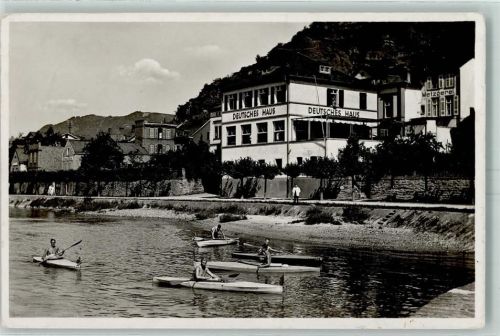 St. Goarshausen Hotel Restaurant Pension Zum Deutschen Haus E. Deinet Ruderboote