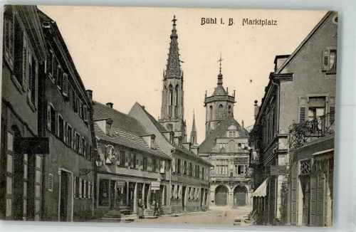 Bühl 1912 Marktplatz