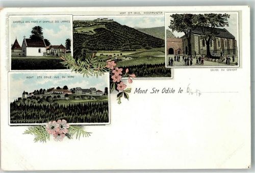 Obernai 1897 Chapelle des Anges et Chapelle des Larmes Eglise du Couvent Mont St. Odile