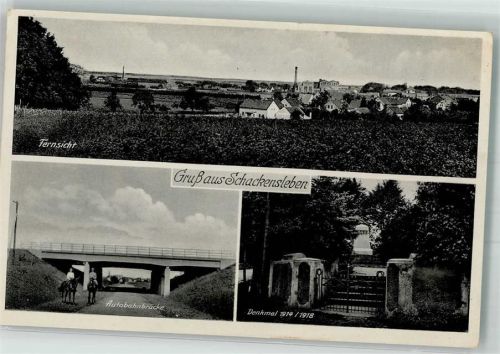 Schackensleben WK II Autobahnbrücke Kriegerdenkmal