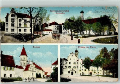 Bad Schussenried Schlosshof Torhaus Eingang Kirche Kutsche