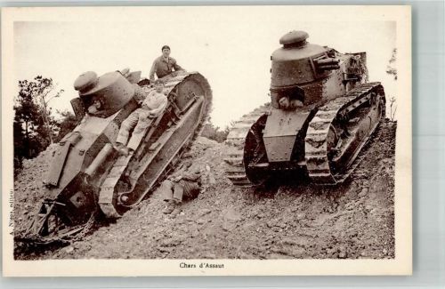 Mit Besatzung Chars D`Assaut francais