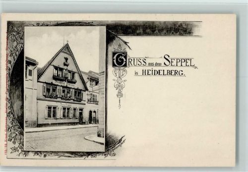 Heidelberg 1915 Brauerei Dittenes? Gasthaus zum Seppel - sehr gute Erhaltung AK