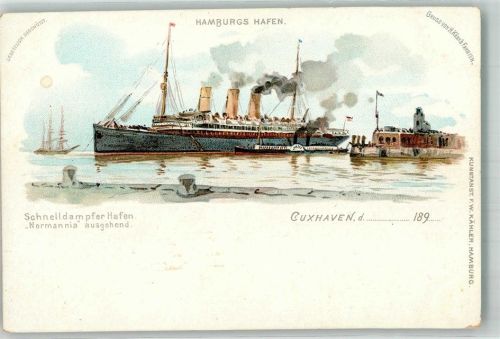 Cuxhaven 1899 Dampfer Normannia
