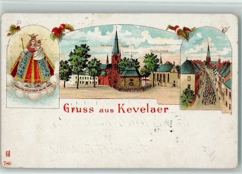 Kevelaer 1908 Gnadenbild Kloster Wallfahrts-Kirche Gnaden-Kapelle Kerzen-Kapelle