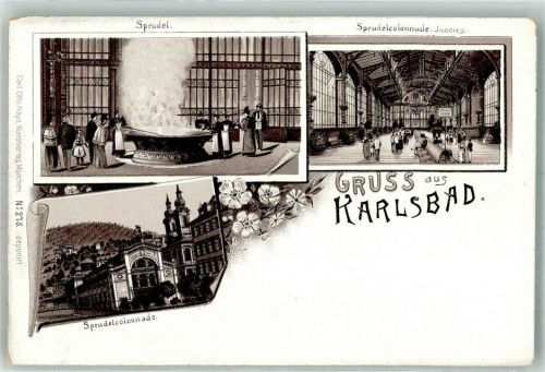 Karlovy Vary Vorläufer Sprudek-Kolonnade