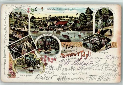 Teupitz 1900 Tornows Idyll Gasthaus Sennhütte Zur feschen Kathi Asyl für steckbr. Verfolgte Zur Kosen Für Süssholz-Raspler Klatsch-Laube