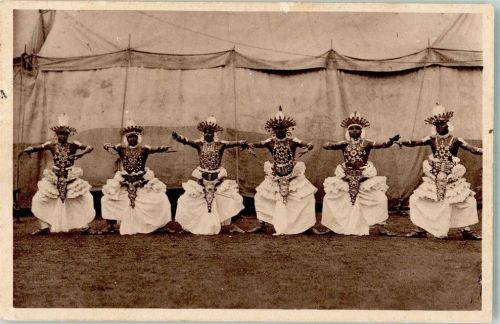 W2000 Stellingen Völkerschau Indien Tanzgruppe Zoo 1930