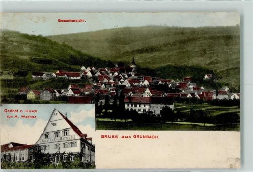 Grunbach 1906 Gasthof z. Hirsch