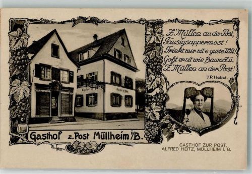 79379 W7840 Müllheim , Baden - Gasthaus zur Post