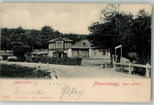 Wien 1902 Gasthaus Rohrerhütte Neuwaldegg